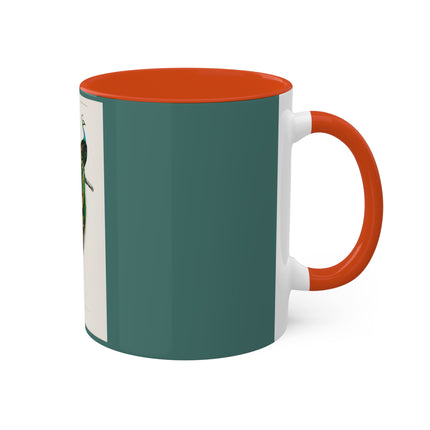 Indian Peafowl by Charles Dessalines D' Orbigny Colorful Mugs, 11oz