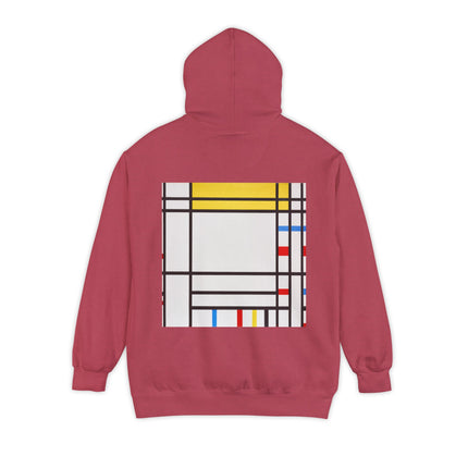 Place de la Concorde by Piet Mondrian Unisex Garment-Dyed Hoodie