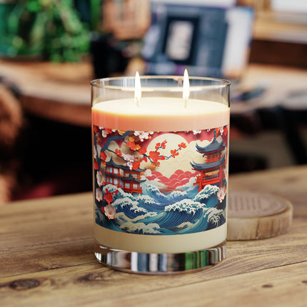 Twilight Serenity Scented Candle - Full Glass, 11oz - The White Tea & Fig, The Lavender & Sage, and The Ocean Mist & Moss
