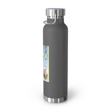 Spring Fairy's Floral Swing Copper Vacuum Insulated Bottle, 22 oz