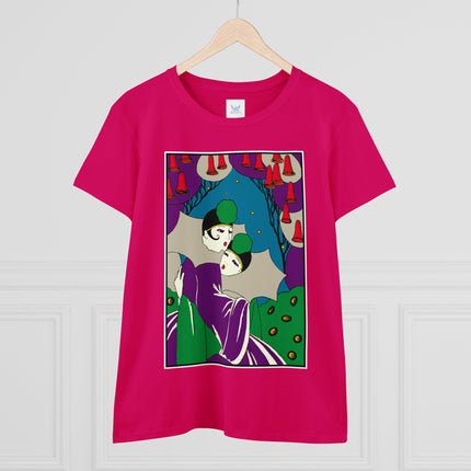 Two Pierrots Women's Midweight Cotton Tee