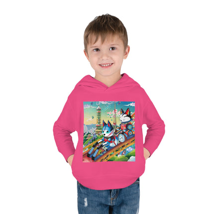 Kitsune Carnival Toddler Pullover Fleece Hoodie