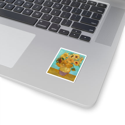 Vase with Twelve Sunflowers by Vincent Van Gogh Kiss-Cut Stickers (4 Sizes)