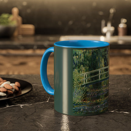 Water Lilies and Japanese Bridge by Claude Monet Colorful Mugs (11oz, 15oz)