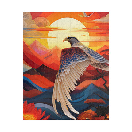Falcon's Sunset Masterpiece Puzzle (110, 252, 520, 1014-piece)