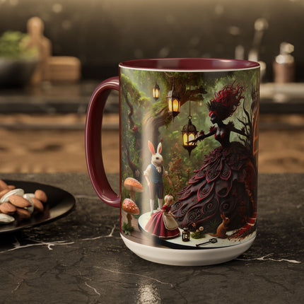 Malice in Wonderland – Gothic Halloween Colorful Mugs (11oz, 15oz)