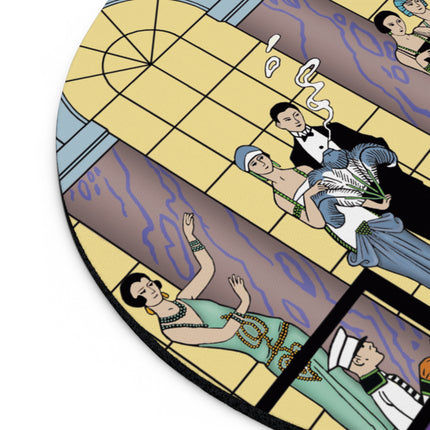 Au Revoir by George Barbier Mouse Pad, Round & Rectangle