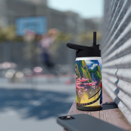 Cyber Samurai Rat Stainless Steel Water Bottle