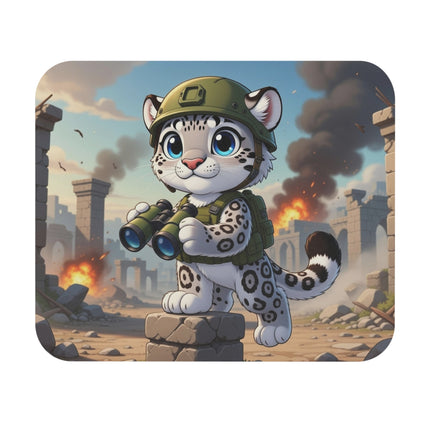 The Snow Leopard Lookout Mouse Pad – Adventure, Curiosity & Fearless Style