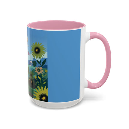 The Secret Language Of Flowers Colorful Mugs – Art Deco Botanical Elegance