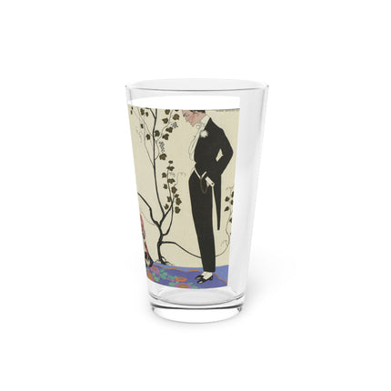 Le Grand Décolletage by George Barbier Glass, 16oz