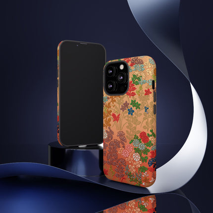 Ornamental Japanese Flower Pattern Phone Cases