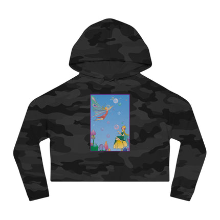 Blossoming Fairy Magic Cropped Hooded Sweatshirt