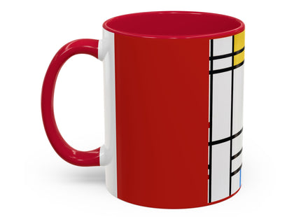 Place de la Concorde by Piet Mondrian Colorful Mugs (11oz, 15oz)