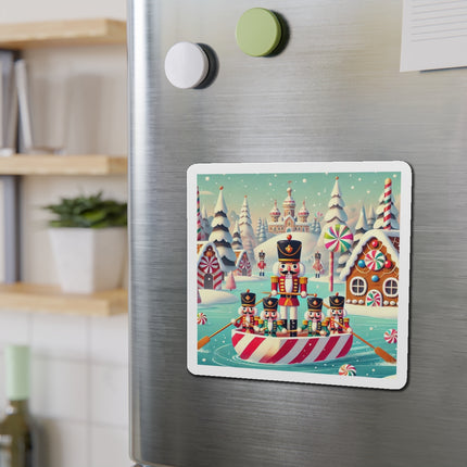 Nutcracker Candy-Striped Adventure Die-Cut Magnets (5 Sizes)