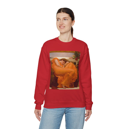 Flaming June by Frederic Leighton Heavy Blend™ Crewneck Sweatshirt