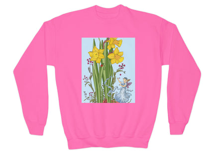 Daffodil Fairy Youth Crewneck Sweatshirt