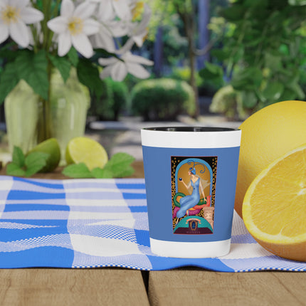 September & Sapphire (from the Gem Series) by Sofia Chiostri Ceramic Shot Glass