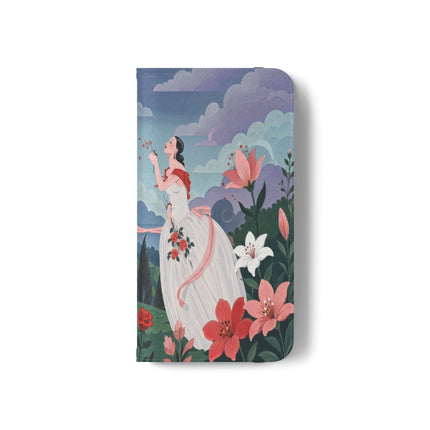 🌹💌 The Garden Of Blown Kisses Flip Case – Art Deco Floral Romance