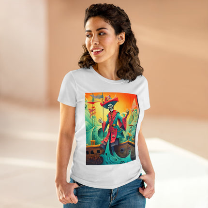 Skeleton Crew of the Misty Seas Women's Midweight Cotton Tee