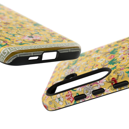 Yellow Botanical Pattern by Owen Jones Phone Cases
