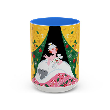 💌🎄 The Christmas Letter Of Holly House Colorful Mug – Whimsical Art Deco Holiday Charm