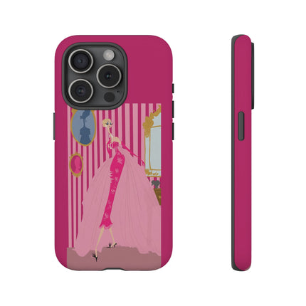 Lady in Pink Phone Case – Graceful Sophistication
