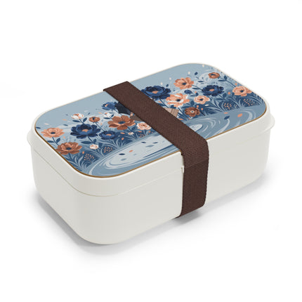 ☂️🌺 The Lady Of The Traveling Garden Bento Lunch Box – Art Deco Floral Adventure
