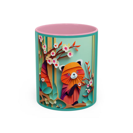 A Playful Red Panda Colorful Mugs (11oz, 15oz)