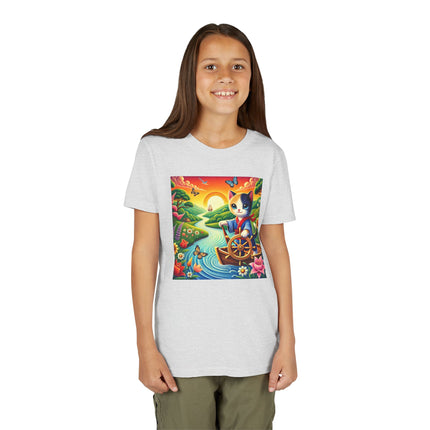 Sailor Kitten’s River Adventure Youth Short Sleeve Tee