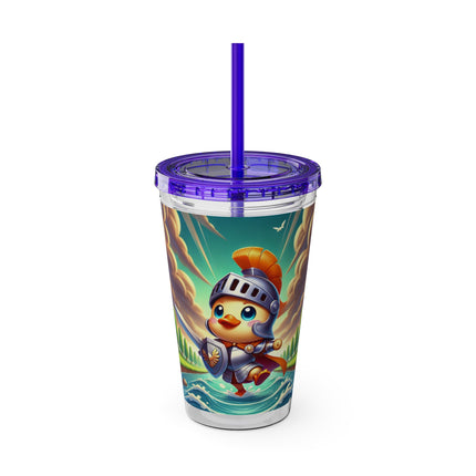Valiant Duck Sunsplash Tumbler with Straw, 16oz