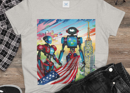 High Fashion Cyberpunk CIA Robots Cotton Tee