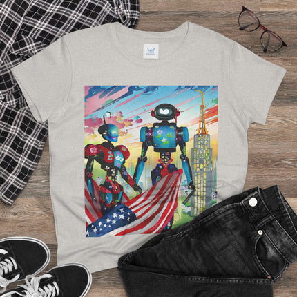 High Fashion Cyberpunk CIA Robots Cotton Tee