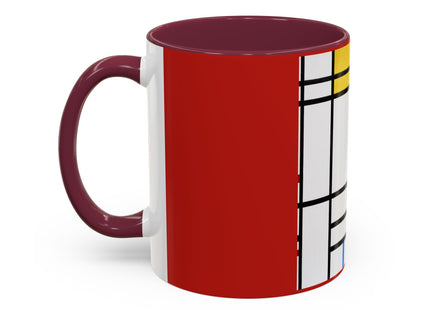Place de la Concorde by Piet Mondrian Colorful Mugs (11oz, 15oz)
