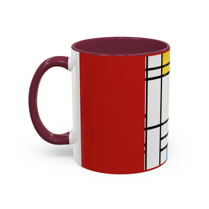 Place de la Concorde by Piet Mondrian Colorful Mugs (11oz, 15oz)