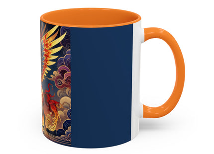 Flame-Winged Horse at Sunset Colorful Mugs (11oz, 15oz)