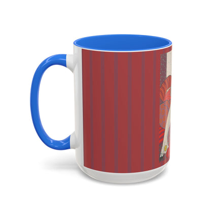 Les Coussins by Georges Lepape Colorful Mugs (11oz, 15oz)