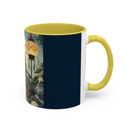 Moonlit Bridge Gentleman Colorful Mug – Imperial Serenity & Moonlit Harmony