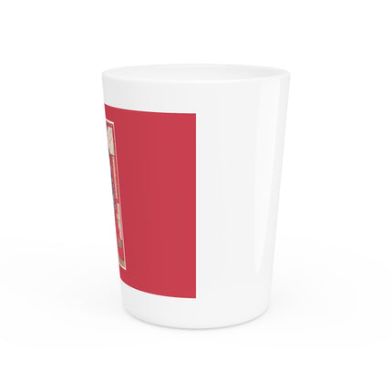 Wood for the Plum Tree by Tsukioka Yoshitoshi Ceramic Shot Glass