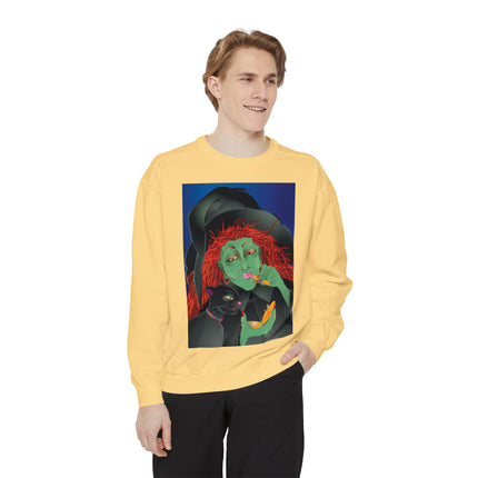 Mirror, Mirror A Witch's Touch Unisex Garment-Dyed Sweatshirt