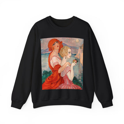 Sur la Route d'Anacapri by Gerda Wegener Heavy Blend™ Crewneck Sweatshirt