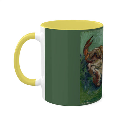 Crab on its Back by Vincent Van Gogh Colorful Mugs, 11oz