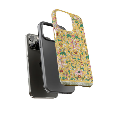 Yellow Botanical Pattern by Owen Jones Phone Cases