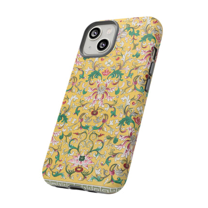 Yellow Botanical Pattern by Owen Jones Phone Cases