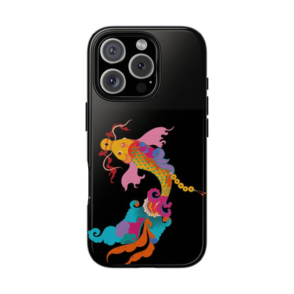 Golden Koi Phone Case – Lucky Swim & Vibrant Fortune