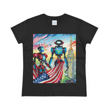 High Fashion Cyberpunk CIA Robots Cotton Tee
