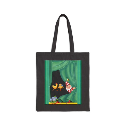 Easter Elf's Whimsy Cotton Canvas Tote Bag