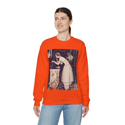 L'Etourdissant Petit Poisson (The Dazzling Little Fish) by George Barbier Heavy Blend™ Crewneck Sweatshirt