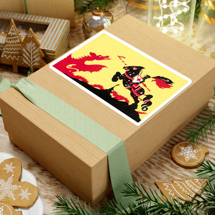 George and the Dragon Kiss-Cut Stickers (4 Sizes)