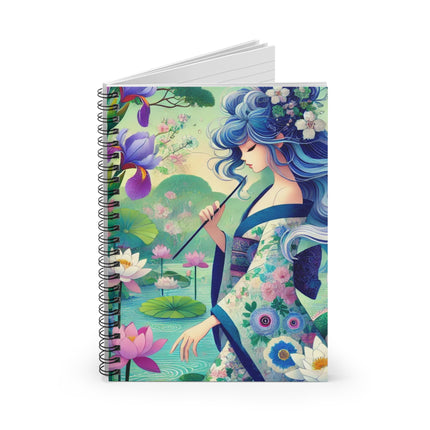 Fairy of the Koi Pond Spiral Notebook - Ruled Line